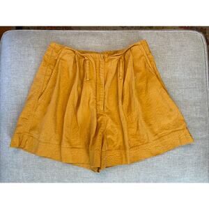 Baum Und Pferdgarten Women's 40 M/L Button Pleated Shorts No Belt Waist 29”